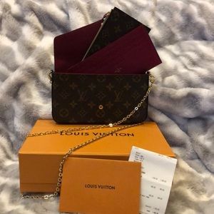 RARE Louis Vuitton monogram crossbody 3 piece set